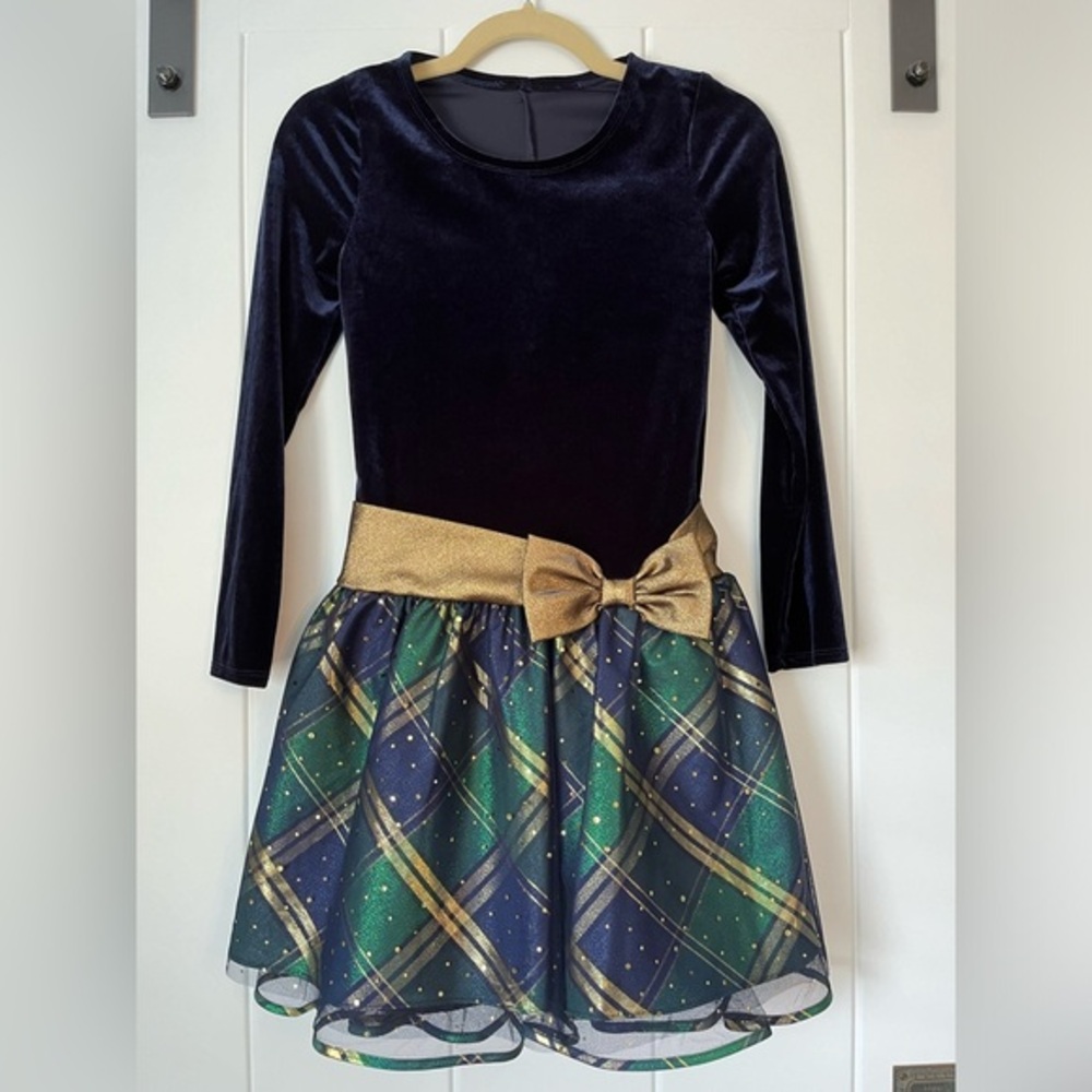 Bonnie Jean Girls Long Sleeve Velvet Dress